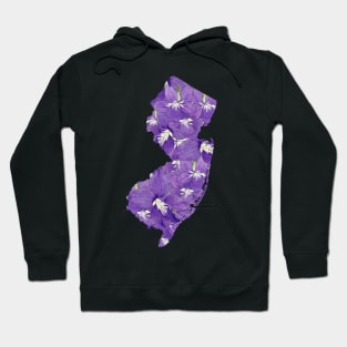 New Jersey in Flowers Hoodie